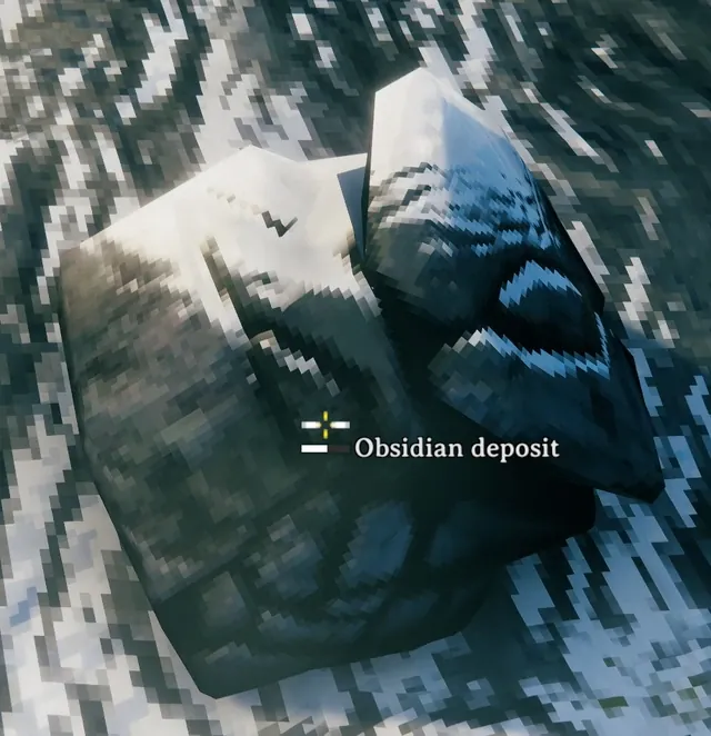 Photo: The Cpuman / Valheim Wiki Obsidian Deposit